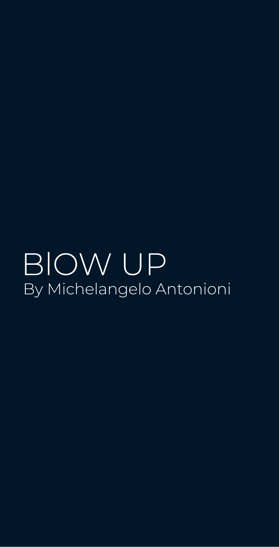 Blow Up Experimental Film Poster پوستر تجربی فیلم Blow Up